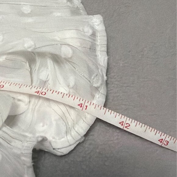 Torrid White Hanky Hem Skater Dress Size 2X Boho Fairy Dots Ruffles - Picture 9 of 9